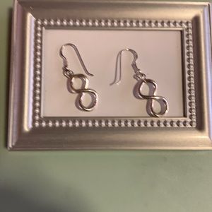 Infinity Sterling Silver Dangle Earrings